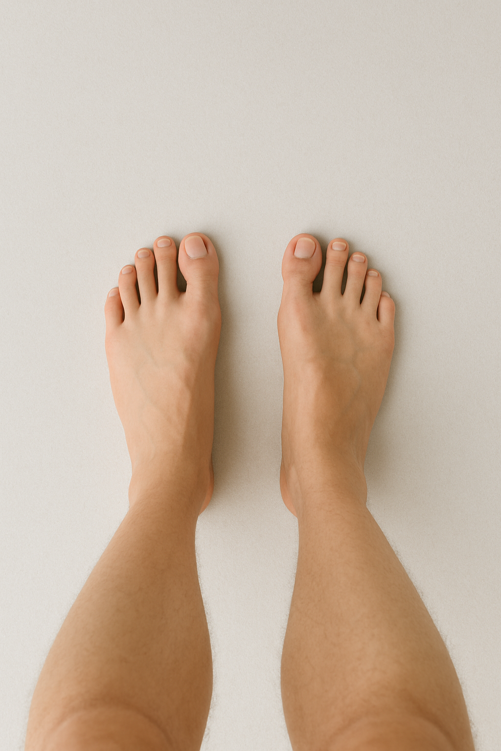 Füße von oben
